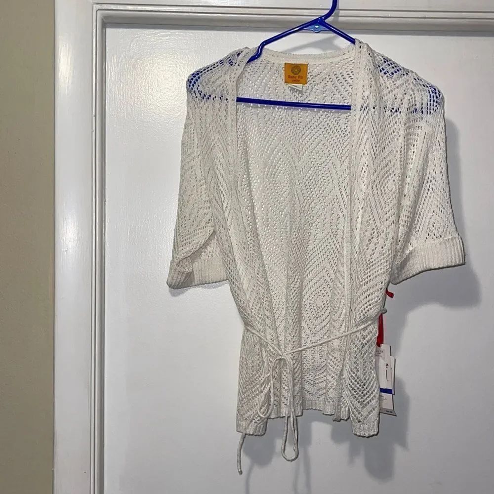 NWT Ruby Rd petite open knit cardigan PXL